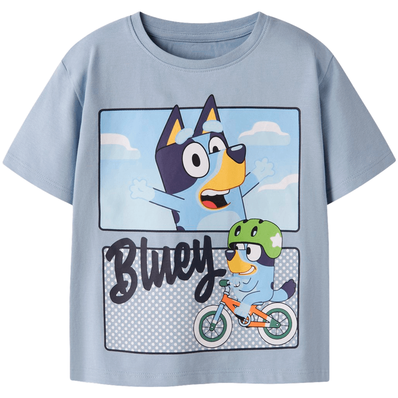 Name It Nmmmalih Bluey t-skjorte til småbarn, Blue Fog