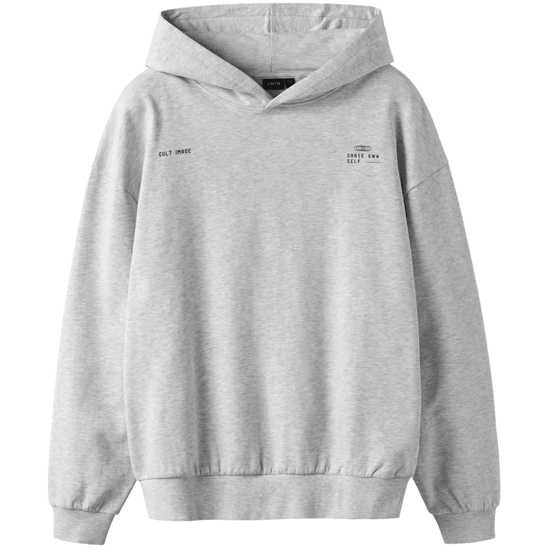 LMTD Nlnbature hettegenser til barn, Light Grey Melange