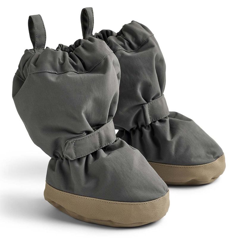 Wheat vinterbooties/overtrekkssko til baby, Dark Charcoal