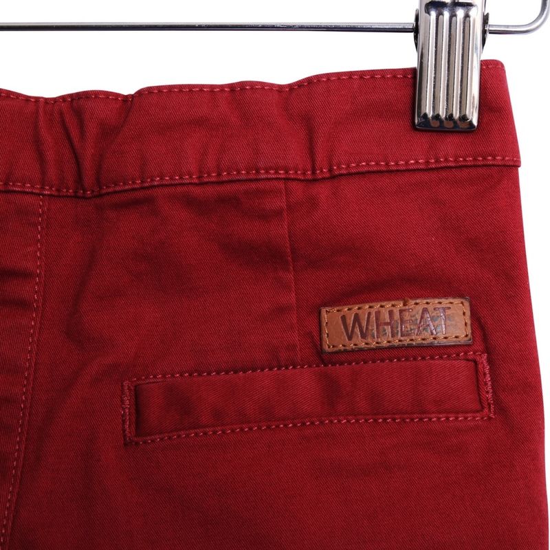 Wheat Slim Orla chinos bukse til gutt, red pear