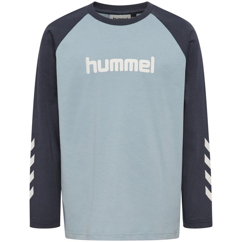 Hummel JR Logo genser til barn, Dusty Blue