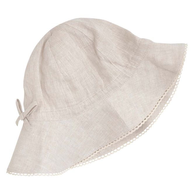 Hovedbilde HUTTEliHUT solhatt i lin, Antique White
