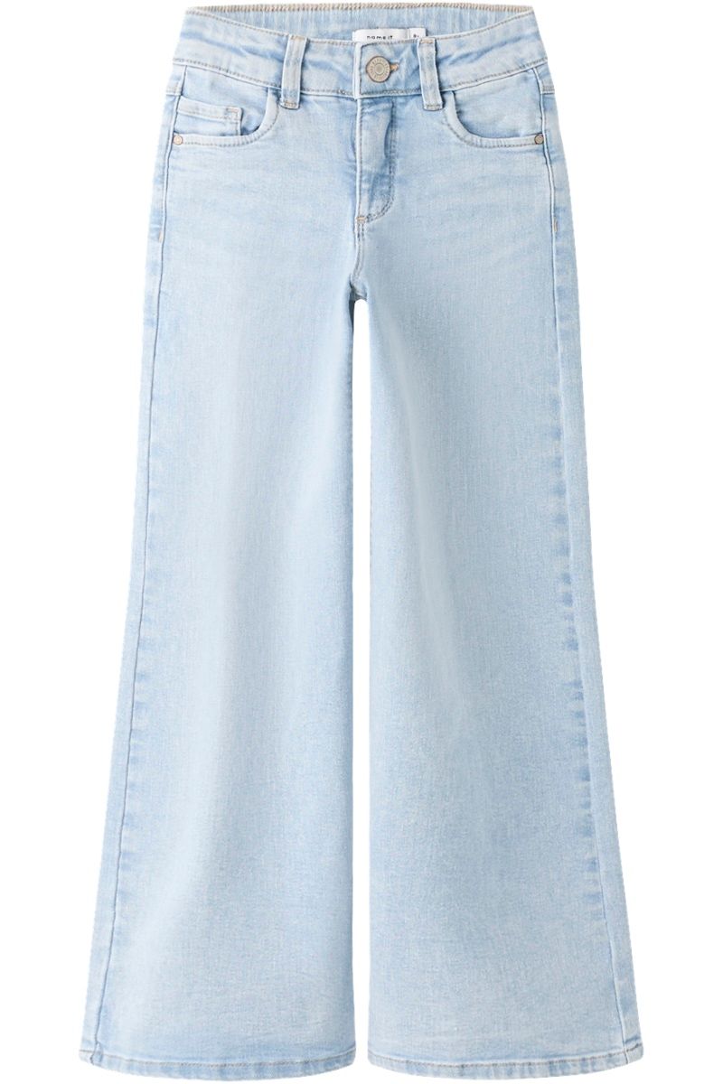 Name It Nkfpolly X-Wide jeans til barn, Light Blue Denim