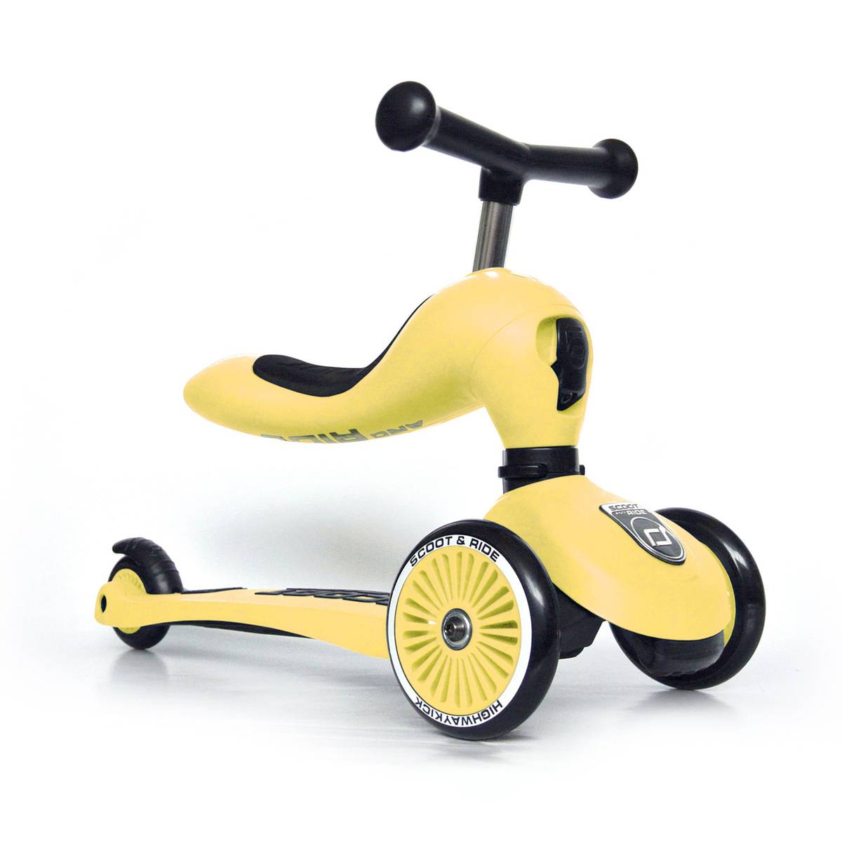 Scoot and Ride 2 i 1 sparkesykkel, lemon