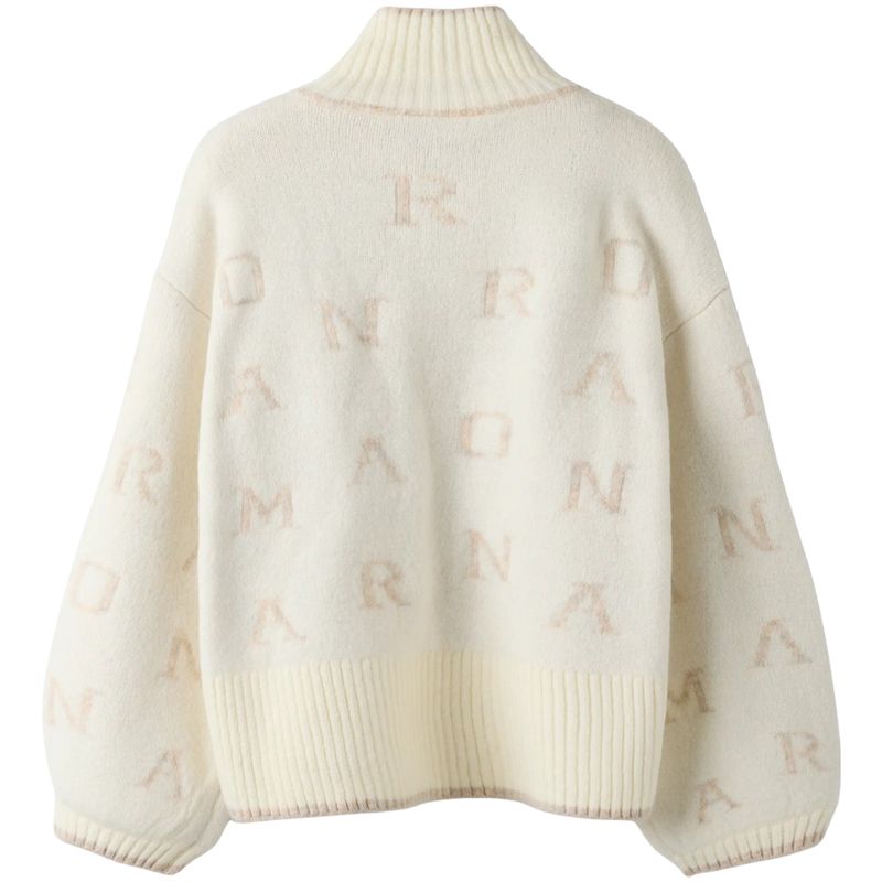 Name It Nkfneifya oversized genser m/zip, Cloud Dancer