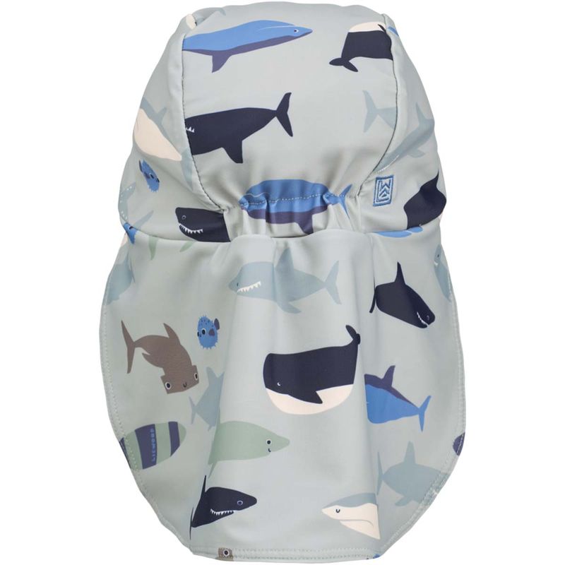 Liewood Cecilia solhatt til barn, Shark/Dove blue