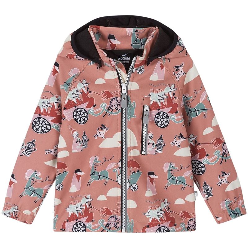 Reima Moomin Vantti softshelljakke, Rose Blush
