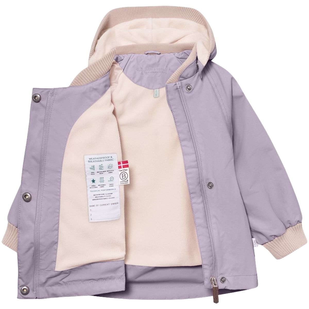 Mini A Ture Matwai vår-og høstjakke m/fleece, Minimal lilac