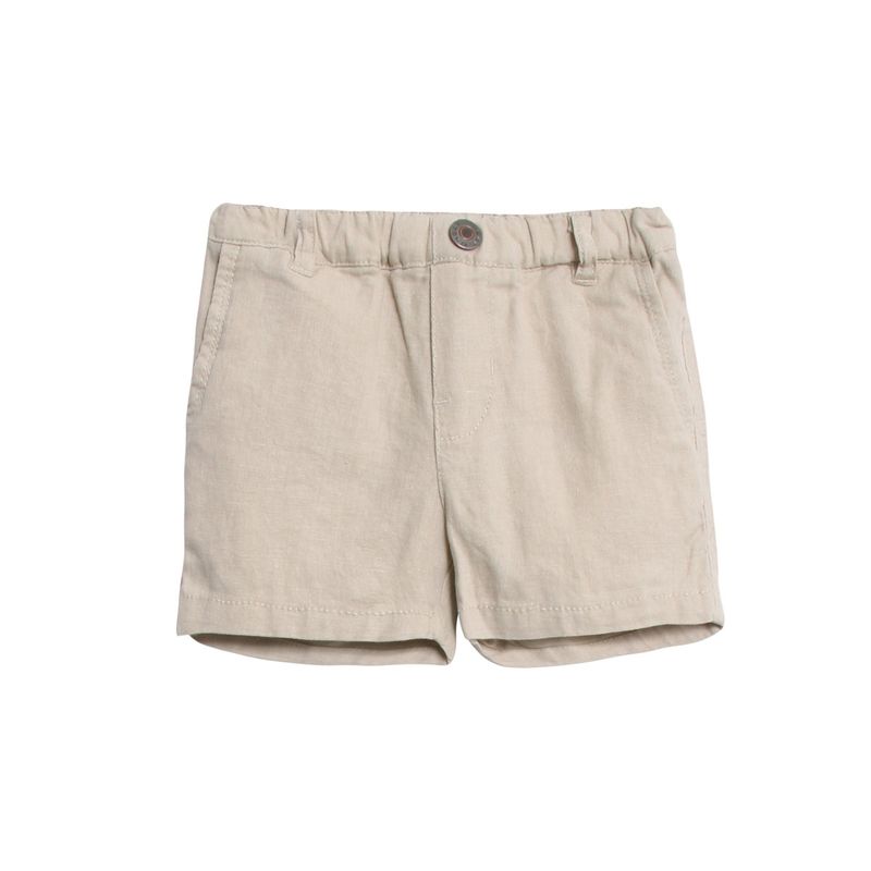 Wheat shorts i lin til baby, sand