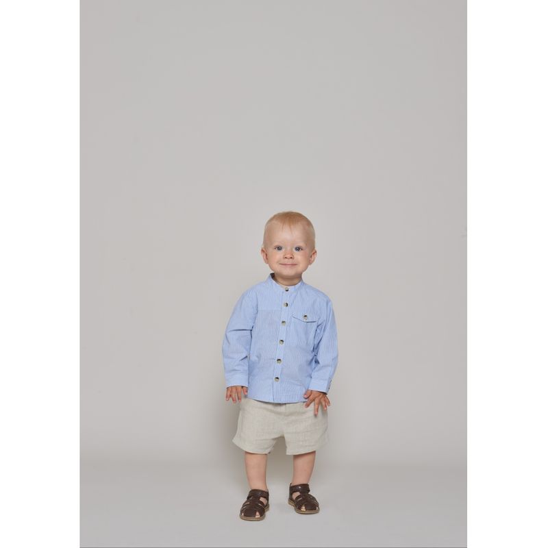 Wheat shorts i lin til baby, sand