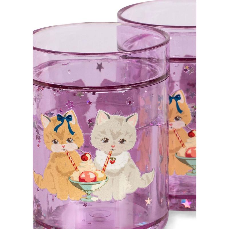 Konges Sløjd 2-pack glitter kopper, Kitty Gelateria