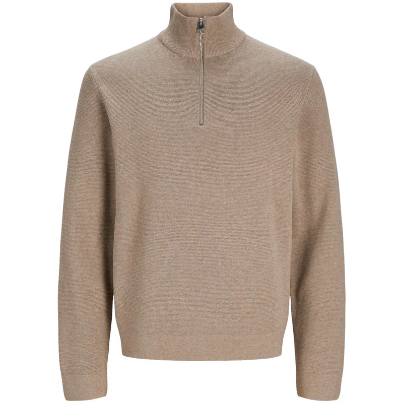 Jack and Jones Junior blamilano half-zip genser, Greige