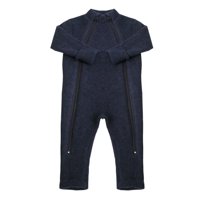 Hovedbilde Joha ullfleece heldress til baby med glidelås, ...
