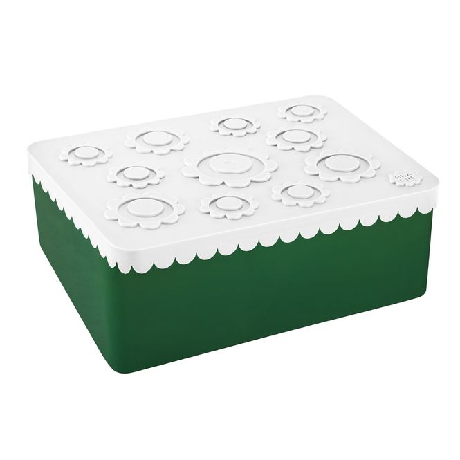 Hovedbilde Blafre treroms matboks i plast med blomster, ...