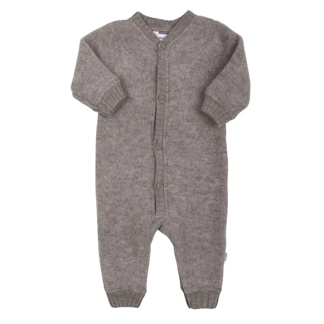 Hovedbilde Joha ullfleece heldress til baby med knapper, ...
