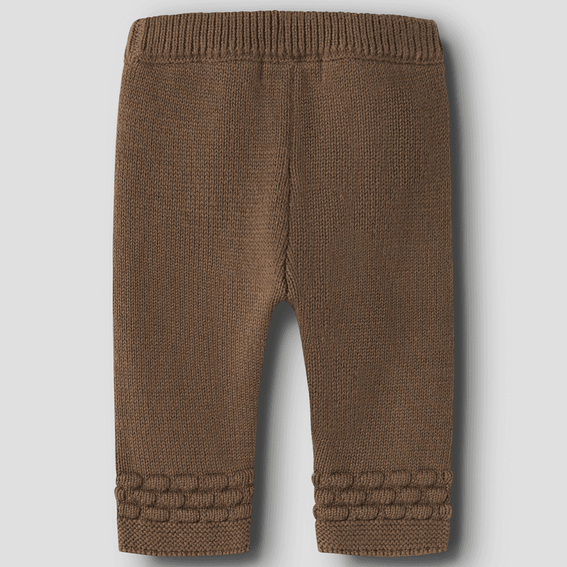Lil' Atelier Nbnnobir strikket bukse til baby, Teak
