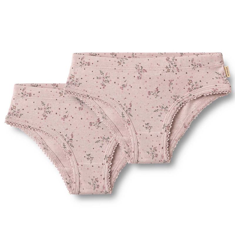 Wheat Havanna 2-pack truser til barn, Lilac Flowers