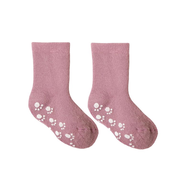 Joha antiskli sokker til barn i ull, Old Rose