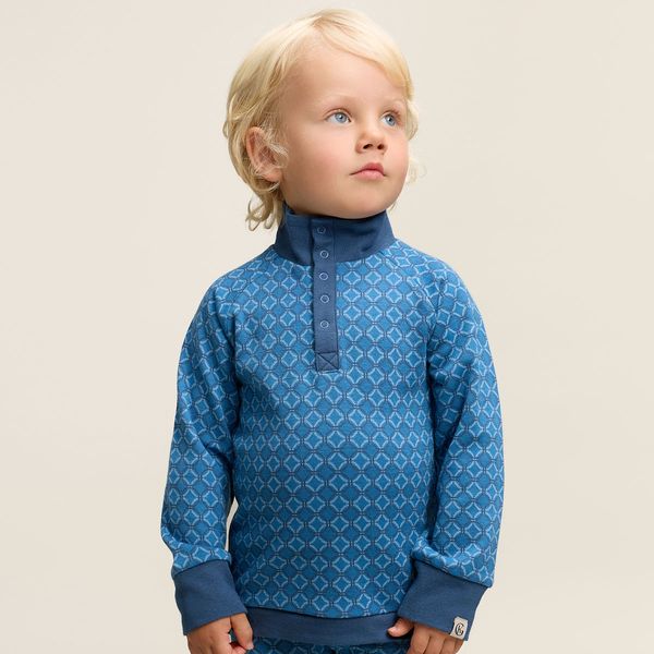 Hovedbilde Gullkorn Axi Jacquard genser i ull/bomull, M ...