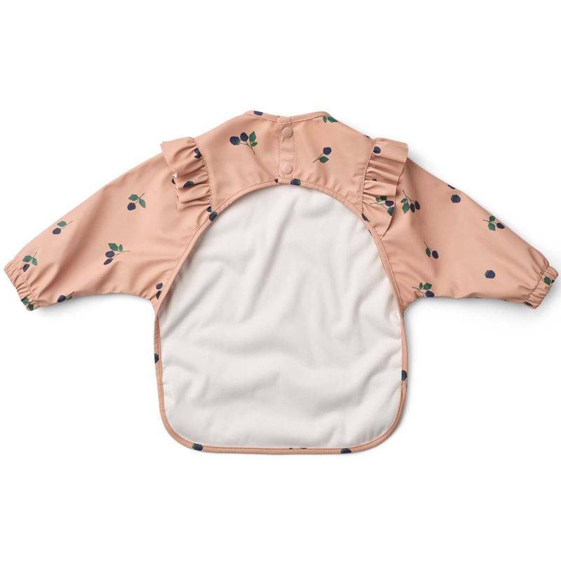 Liewood Merle Ruffle langermet smekke, Berry/Pale Tuscany