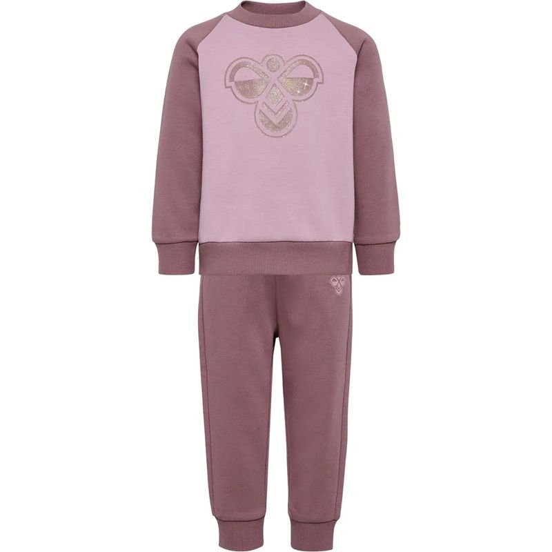 Hummel x DressMyKid Bumble joggedress-sett, Twilight Mauve