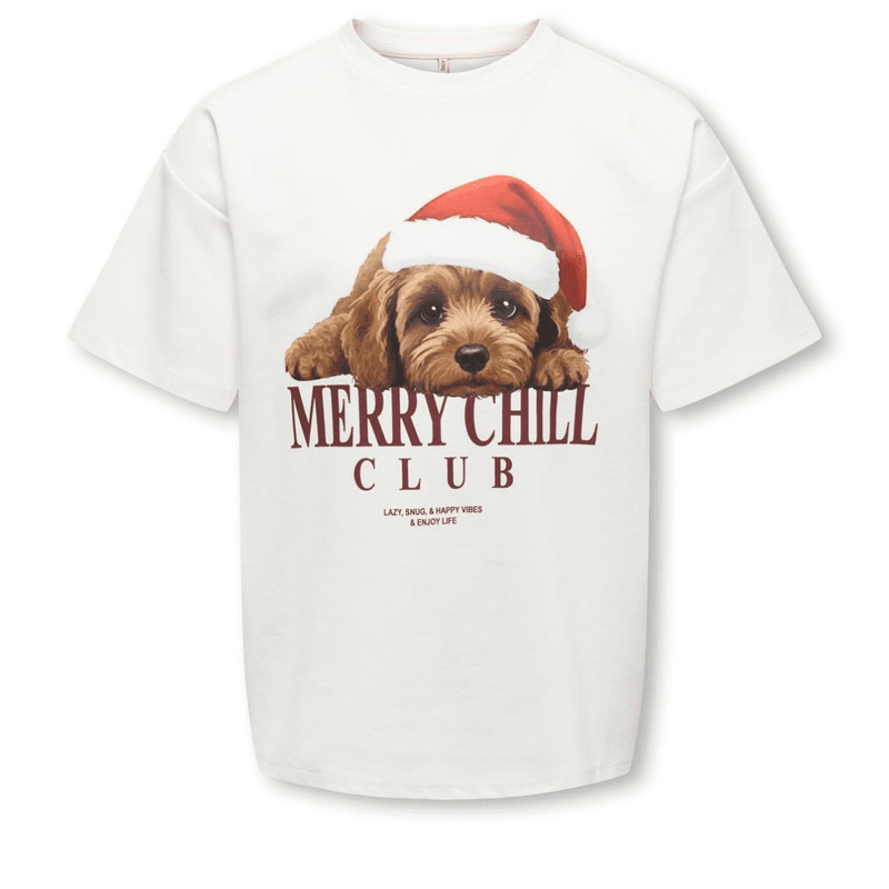 Kids Only Kogxmas t-skjorte til barn, Cloud Dancer