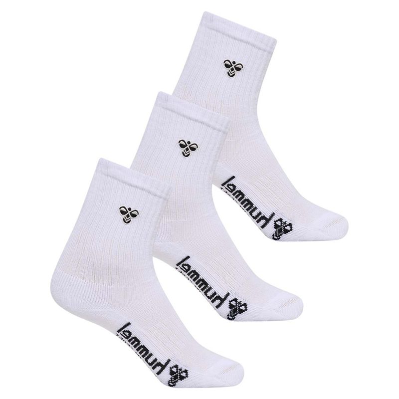 Hummel jr Bee 3-Pack sokker til barn, White