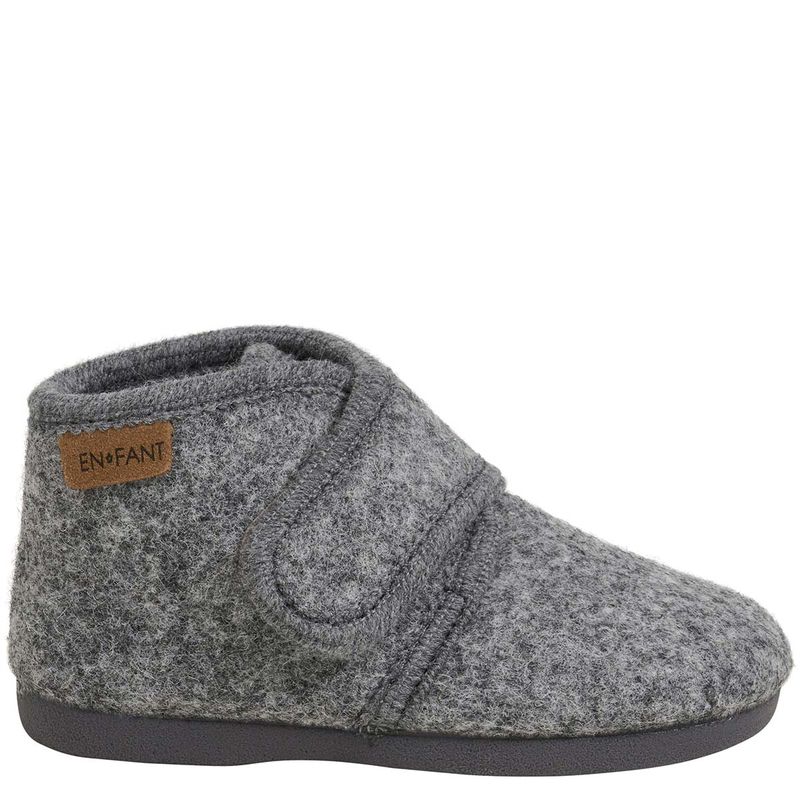 En Fant ulltøfler til baby og barn, Dark Gray Melange