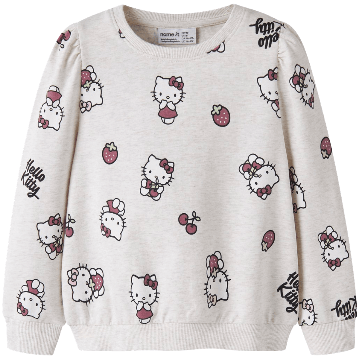 Name It Nmfasa Hello Kitty sweatshirt, Peyote Melange