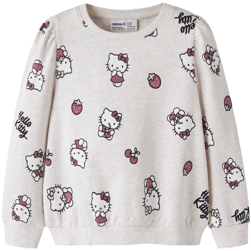 Name It Nmfasa Hello Kitty sweatshirt, Peyote Melange