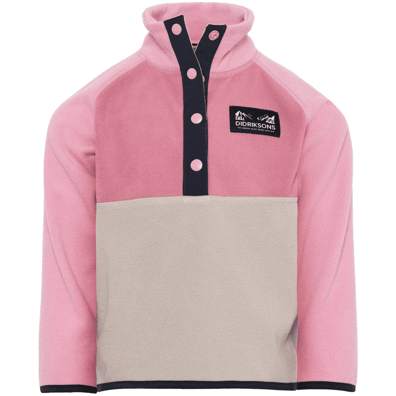 Didriksons Monte 5 fleecegenser til barn, Heather Pink