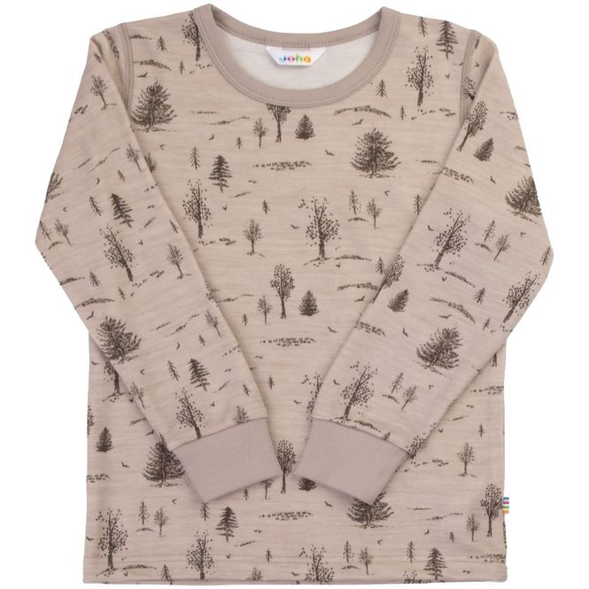 Hovedbilde Joha genser i ull/bambus til barn, Beige