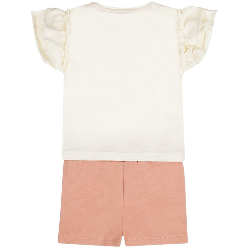 Dirkje shorts-sett til småbarn, Off-white