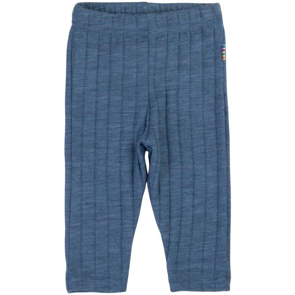 Hovedbilde Joha leggings i ull/silke til baby, Blue mel.