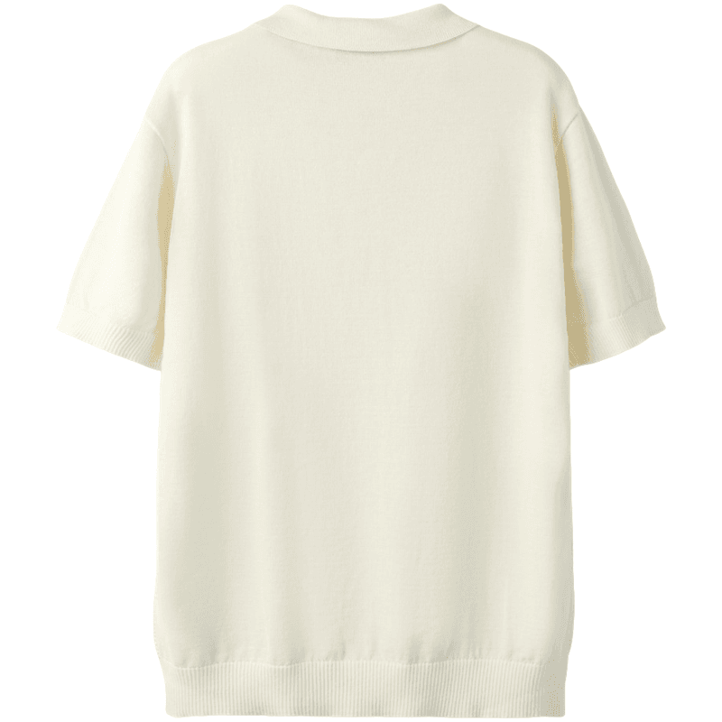 LMTD Nlmhavo kortermet poloskjorte, Antique White