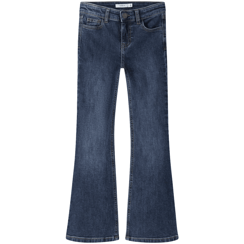 Name It Nkfpolly bootcut jeans til barn, Dark Blue Denim