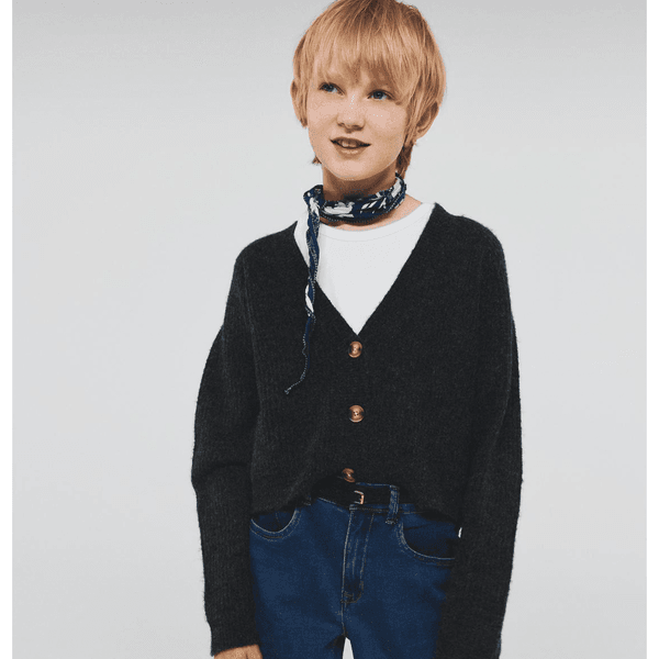 Hovedbilde Name It Nkfholly strikket cardigan til barn, Dark ...