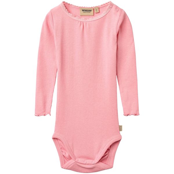 Hovedbilde Wheat Lotta rib lace body, Bubblegum
