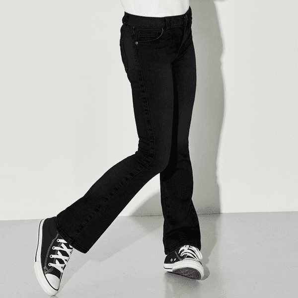 Hovedbilde Kids Only Kogroyal flared jeans til barn, Black ...