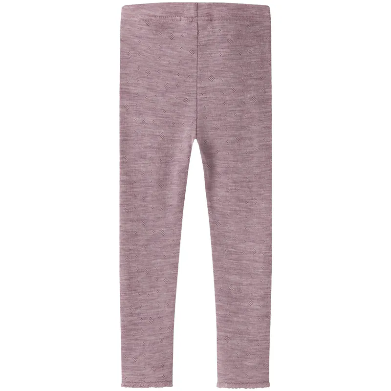 Name It Nmfwang Needle leggings i ull småbarn, Toadstool