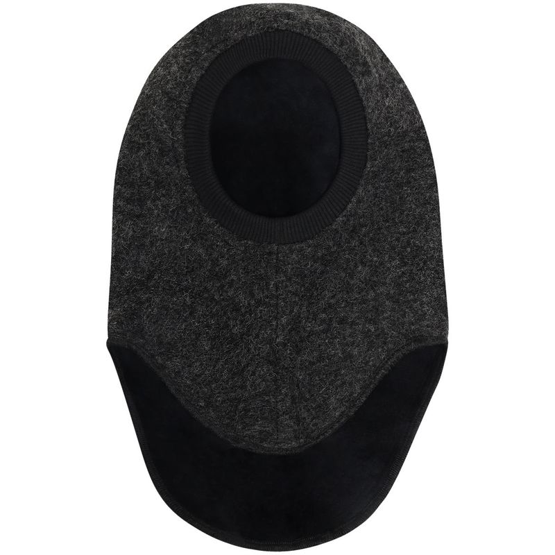 HUTTEliHUT Dino balaclava i ull, Dark Grey Melange