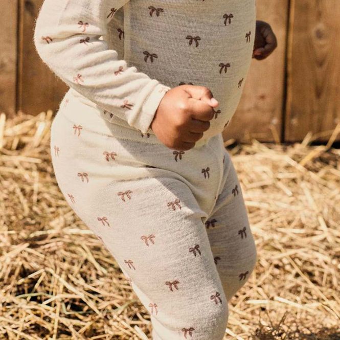 Hovedbilde Lil' Atelier Nbfnalu leggings i ull/modal baby, ...