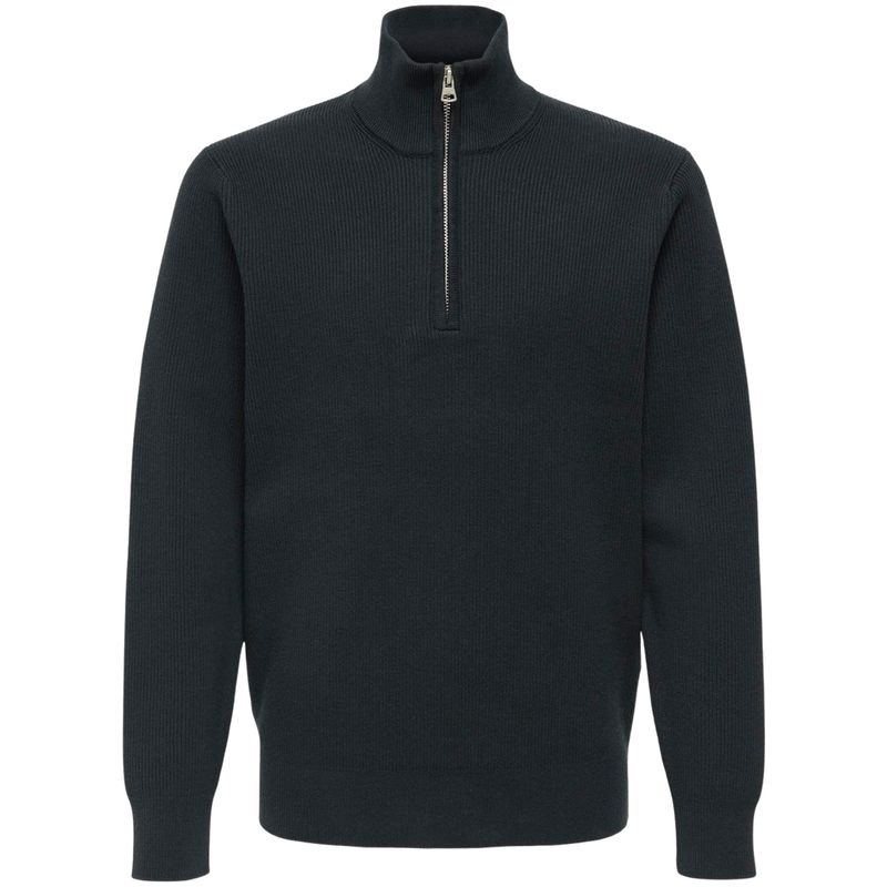 Only & Sons Osjphil half-zip genser, Dark Navy
