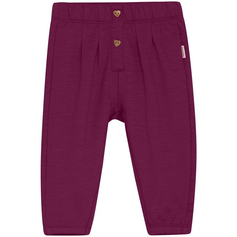 Minymo joggebukse til baby, Raspberry Coulis