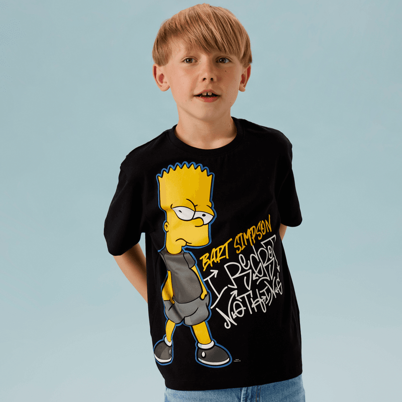 Name It Nkmjuda Simpsons t-skjorte til barn, Black