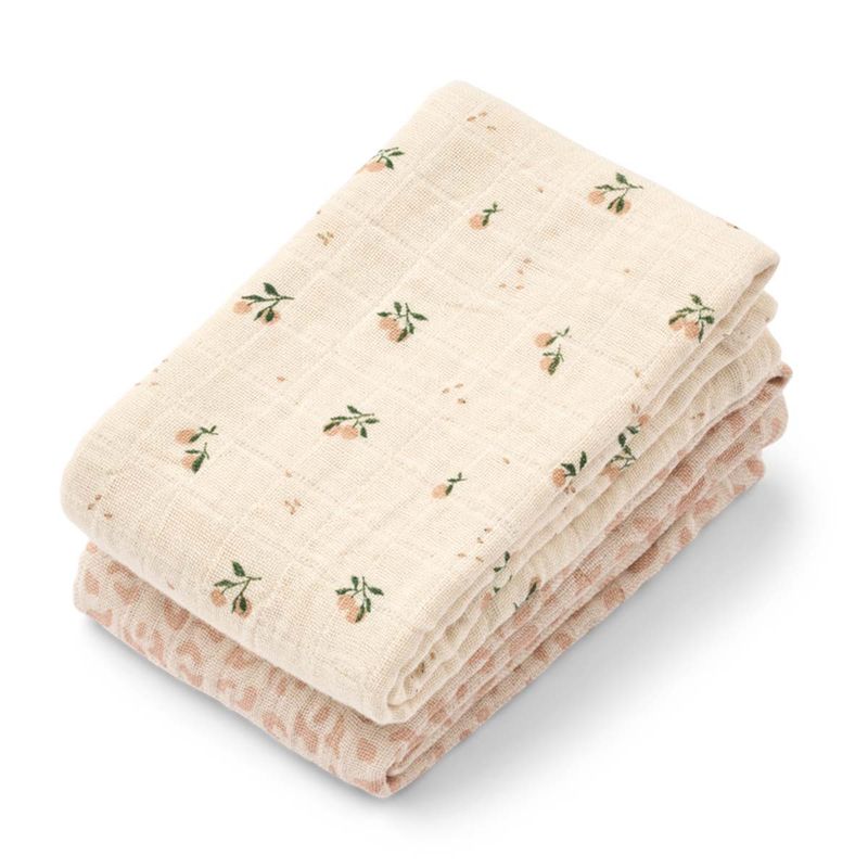 Liewood Lewis 2-pack gaskluter, Mini Leo/Mini Peach Mix