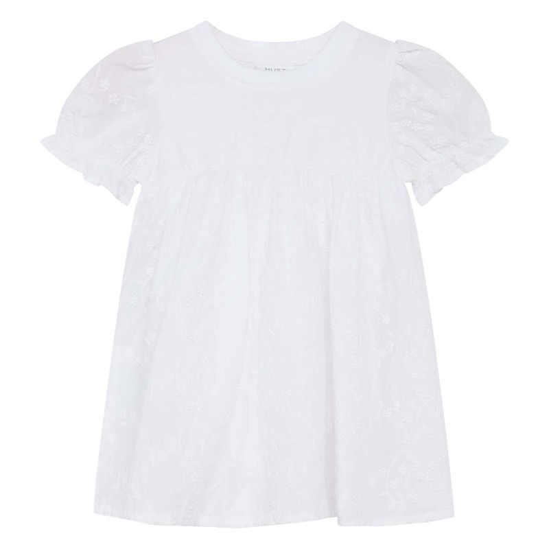Hust & Claire Kristi kjole til baby, white