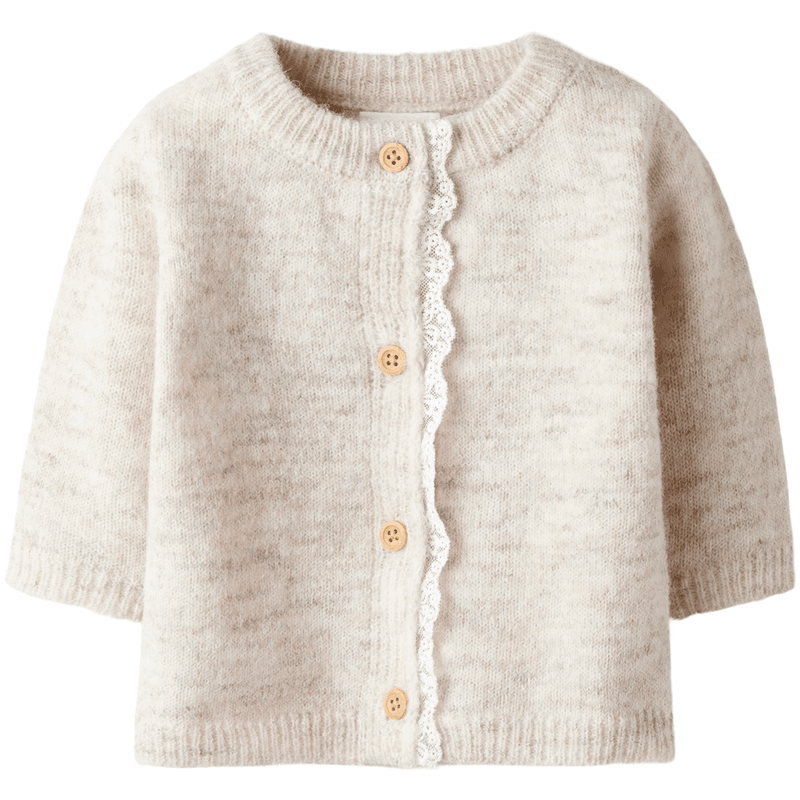 Name It Nbfrikimmi cardigan til baby, Peyote Melange