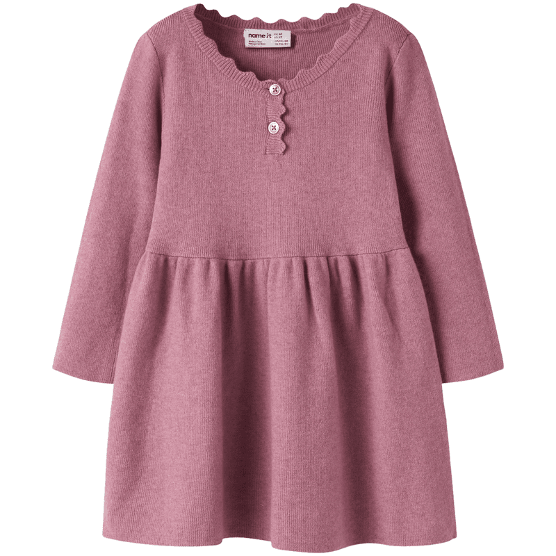 Name It Nmfnalie strikket kjole til småbarn, Lilas