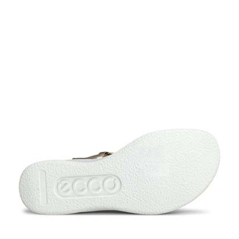 Ecco Flowt Wedge Lx sandaler til dame, pure white gold